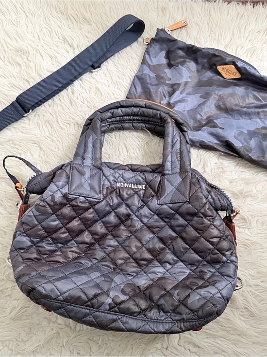 MZ Wallace Handbags - MZ Wallace Small Sutton Deluxe - Camo Blue